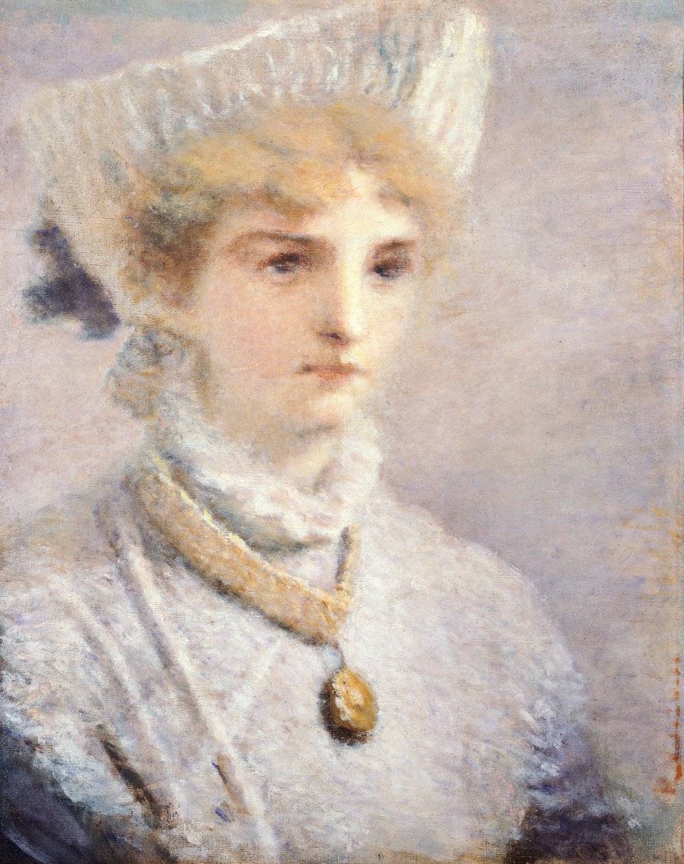 Dívka v bílém od Daniele Ranzoni (1843-1889) od Danielle Ranzoni
