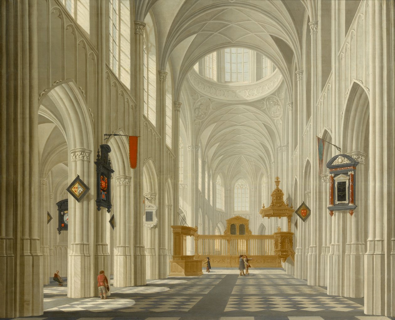 Interiér kostela od Daniel de Blieck