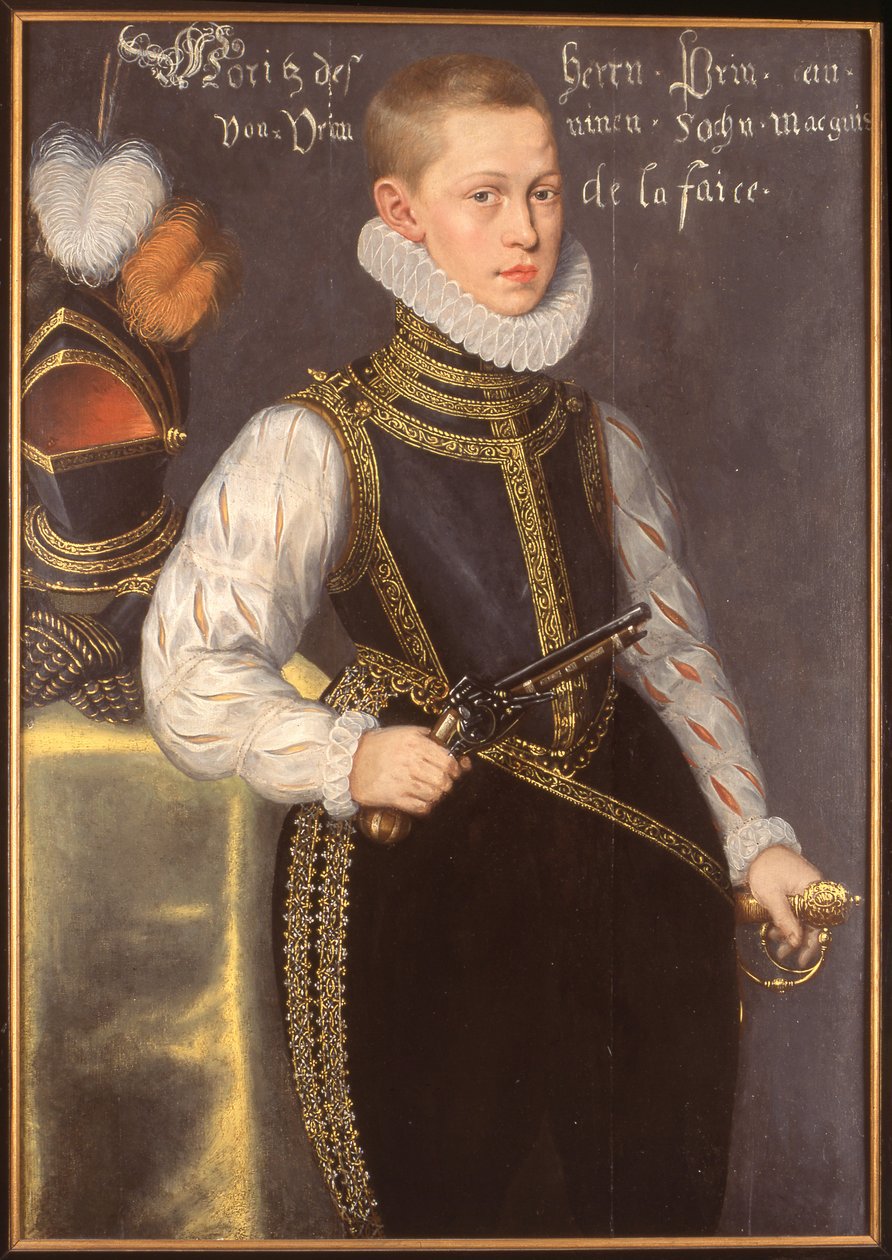 Portrét Maurice Prince of Orange od Daniël van den Queborn  