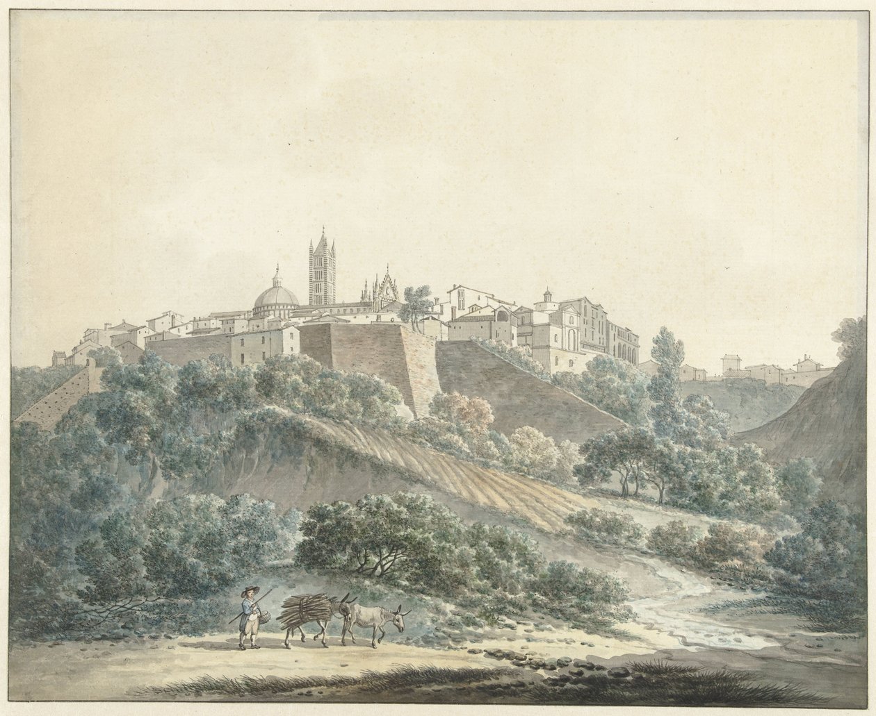 Pohled na Siena od Daniël Dupré