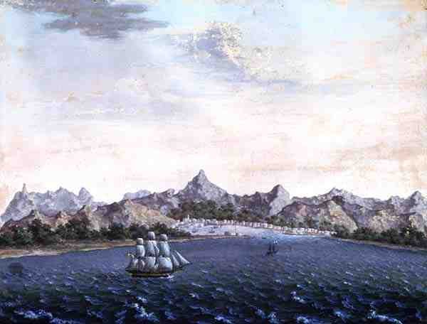 Isle de France, c.1810 (kvaš na papíře) od Danish School