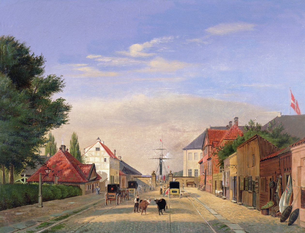 Pouliční scéna od Danish School