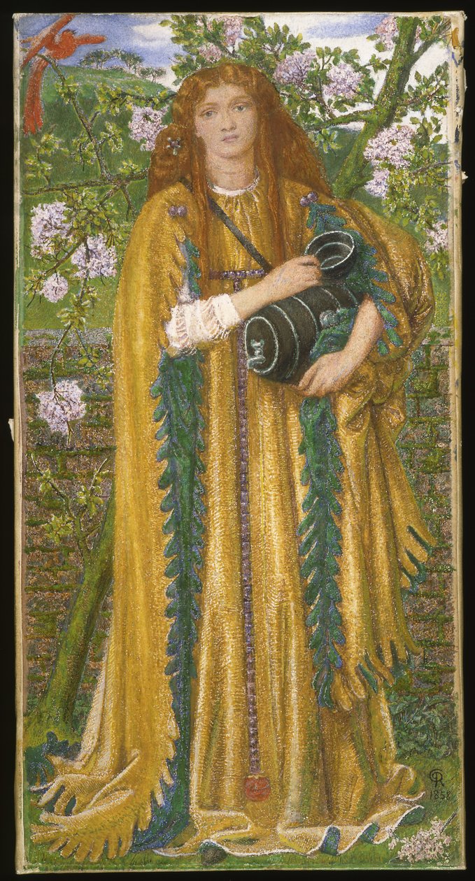 Zlatá voda (Princezna Parisade) kolem roku 1858 od Dante Gabriel Charles Rossetti