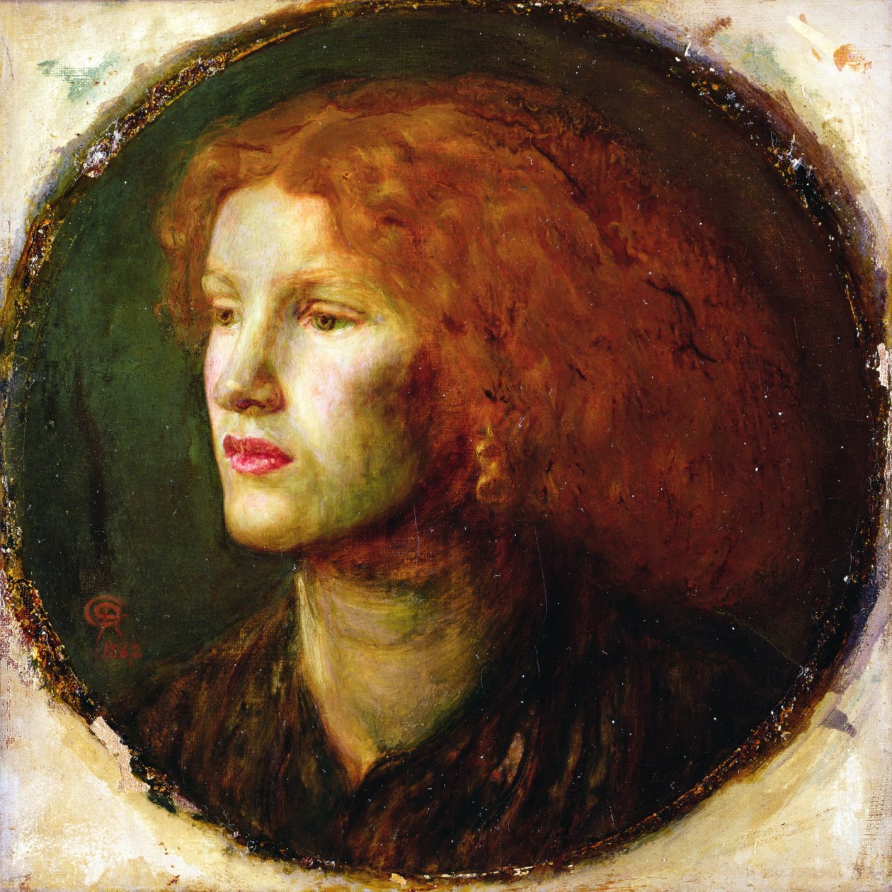Portrét Fanny Cornforthové, kolem roku 1860 od Dante Gabriel Charles Rossetti