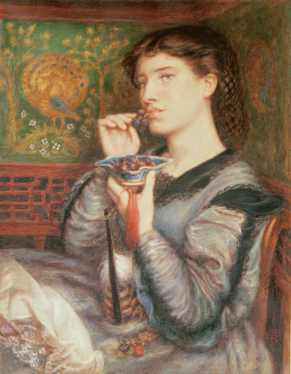 Portrét Giovinetty (pastel) od Dante Gabriel Charles Rossetti