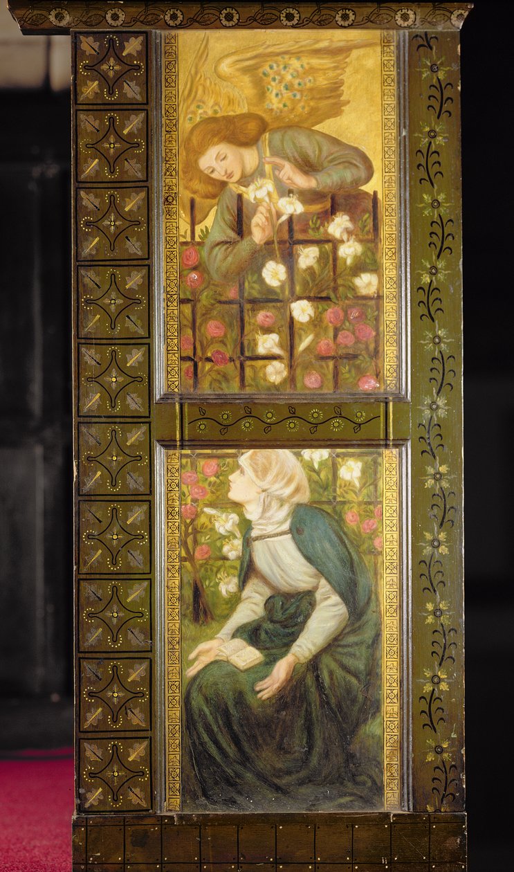 Zvěstování, panely kazatelny, c.1861-62 od Dante Gabriel Charles Rossetti