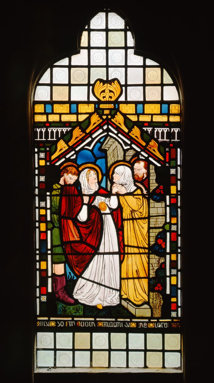 The Visitation, 1861 (vitráže) od Dante Gabriel Charles Rossetti