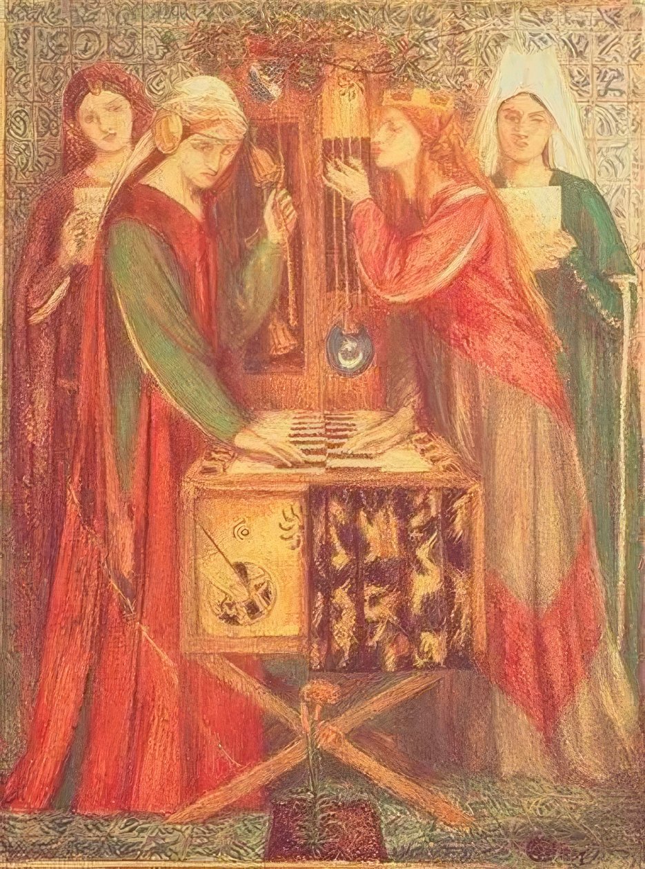Modrá komora od Dante Gabriel Charles Rossetti