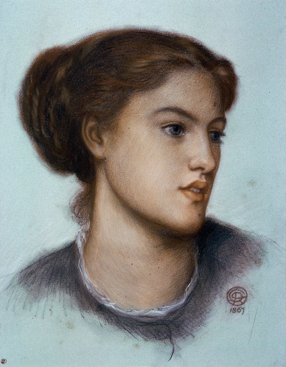 Ellen Smith, 1867 od Dante Gabriel Charles Rossetti
