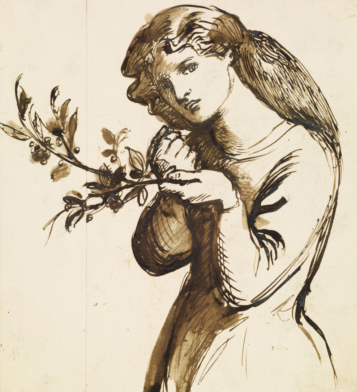 ženský od Dante Gabriel Charles Rossetti
