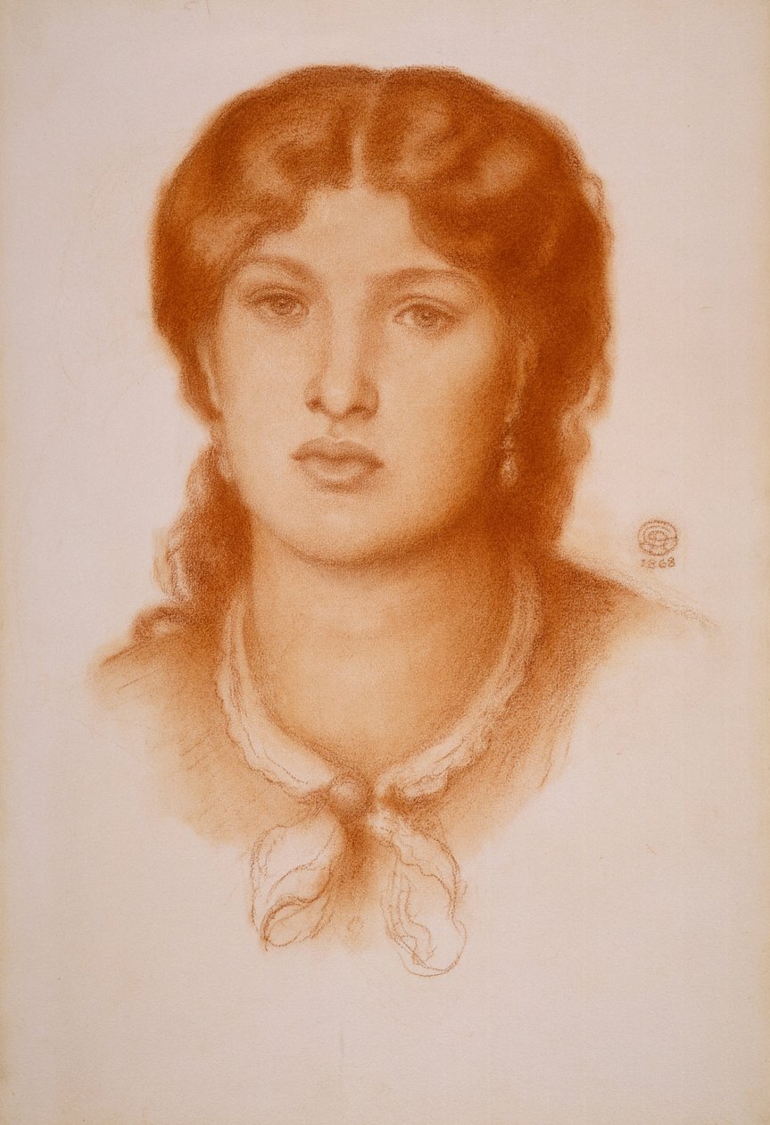 Portrét Fanny Cornforthové od Dante Gabriel Charles Rossetti