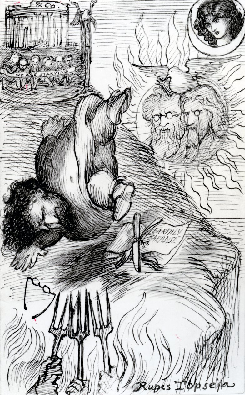 Rupes Topseia, 1874 od Dante Gabriel Charles Rossetti