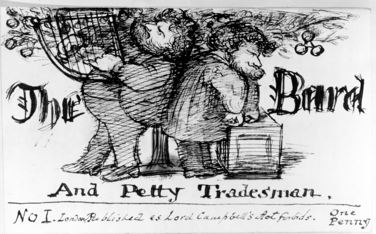 The Bard and Petty Tradesman, 1868 od Dante Gabriel Charles Rossetti