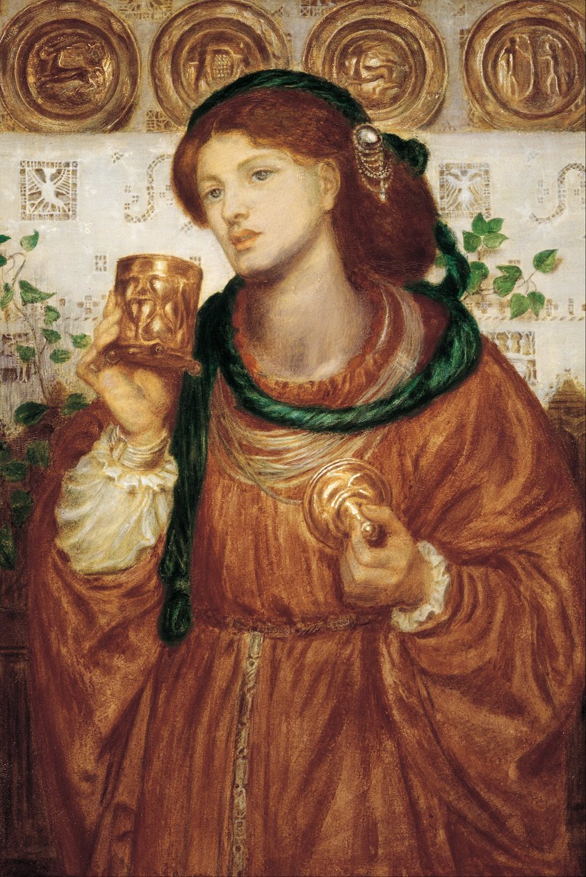 Milující pohár od Dante Gabriel Charles Rossetti