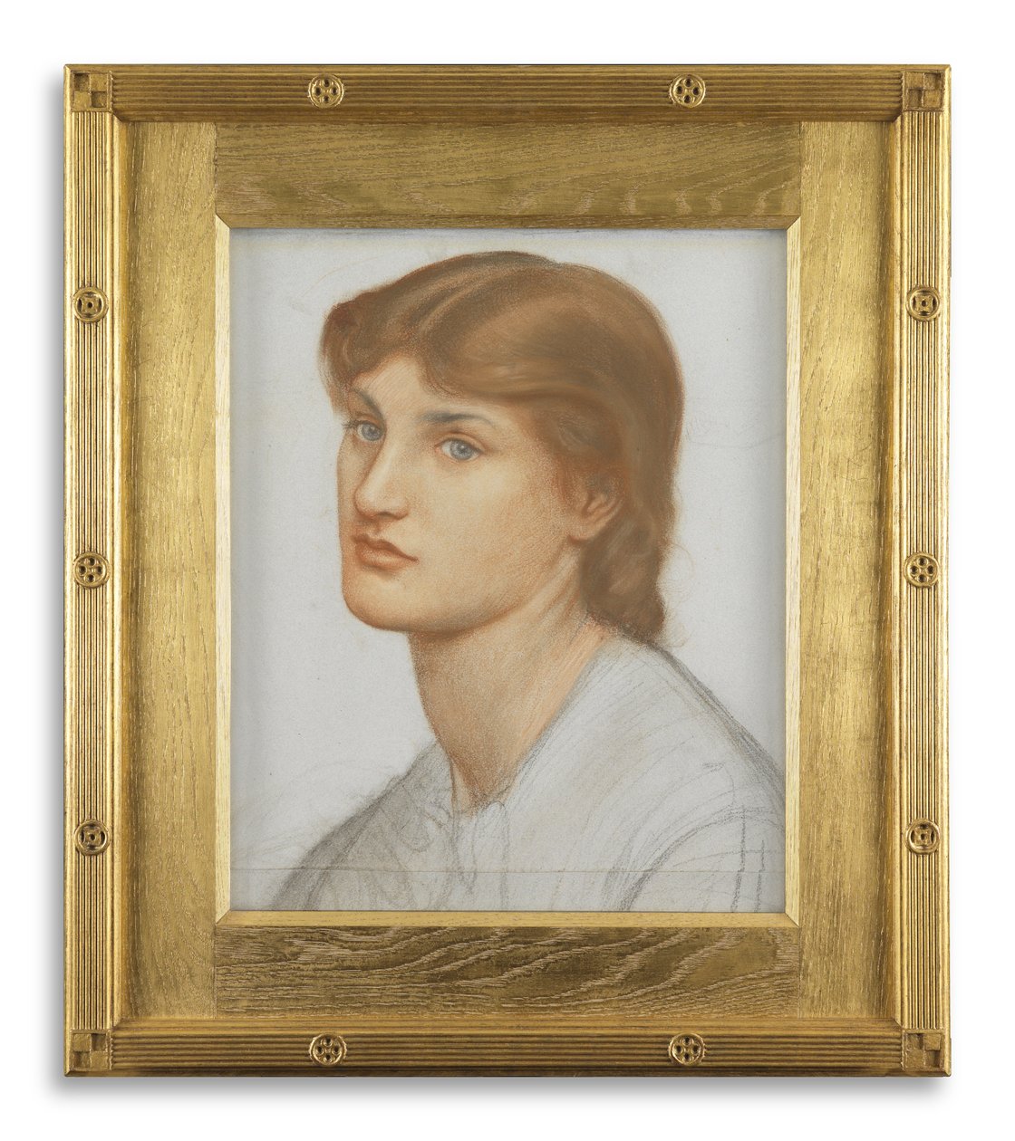 Alexa Wilding (barevné křídy na papíře) od Dante Gabriel Charles Rossetti