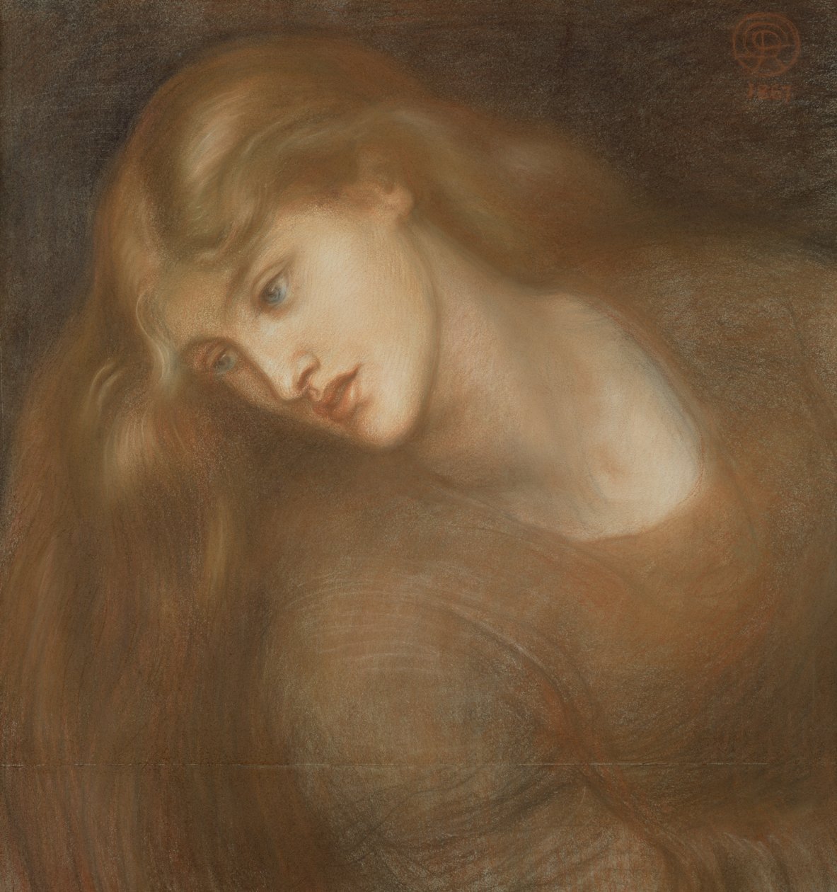 Medusa kůže od Dante Gabriel Charles Rossetti
