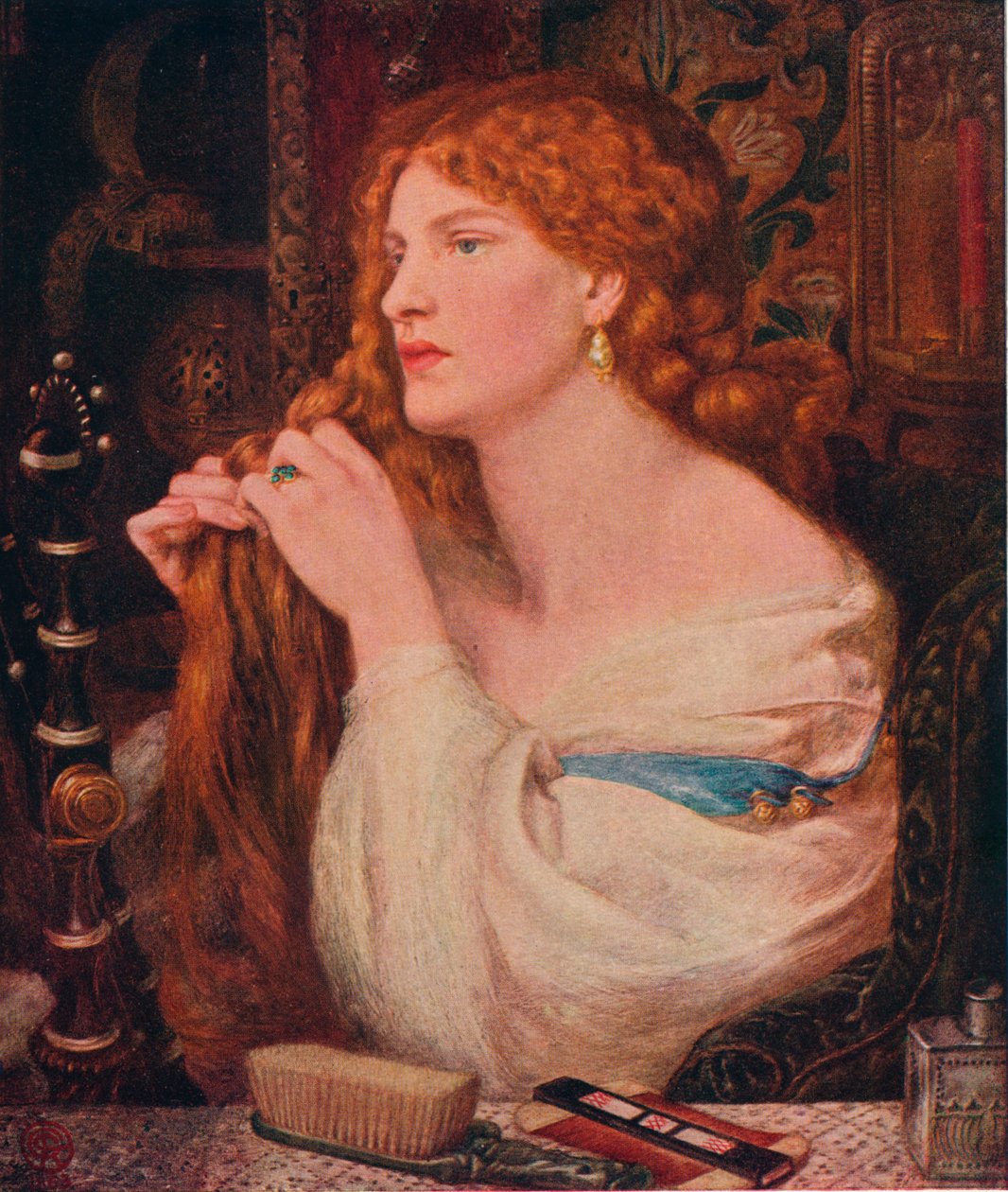 Paní Aurelia Fazios, 1863-1873 od Dante Gabriel Charles Rossetti