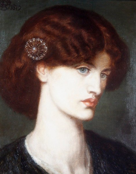 Beatrice, portrét Jane Morris od Dante Gabriel Charles Rossetti