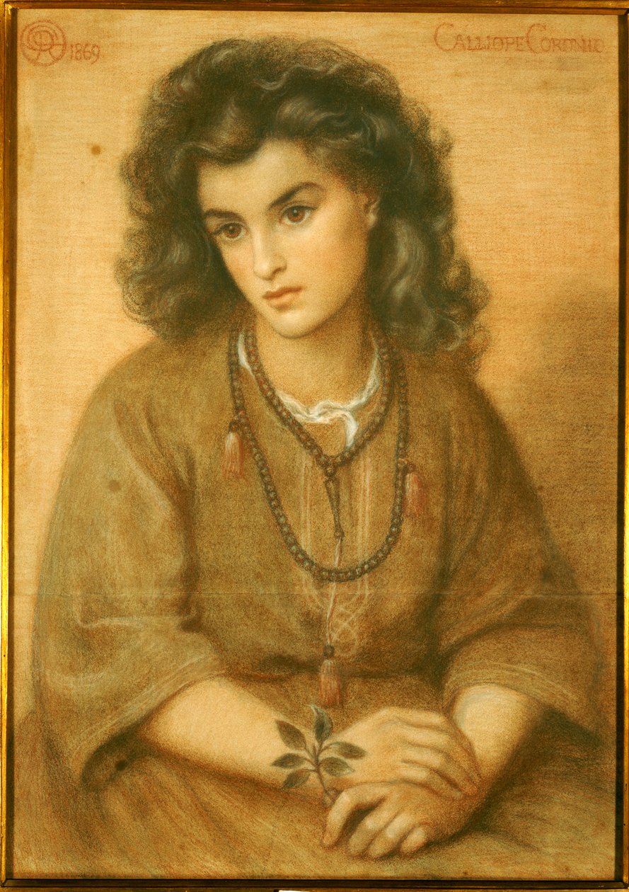Calliope Coronio, 1869 od Dante Gabriel Charles Rossetti