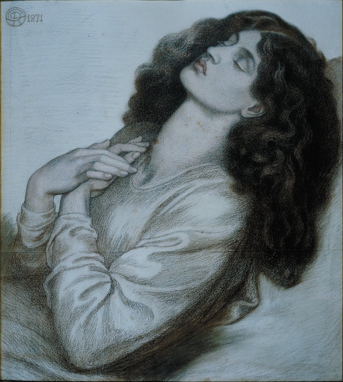 Dantův sen v době smrti Beatrice od Dante Gabriel Charles Rossetti
