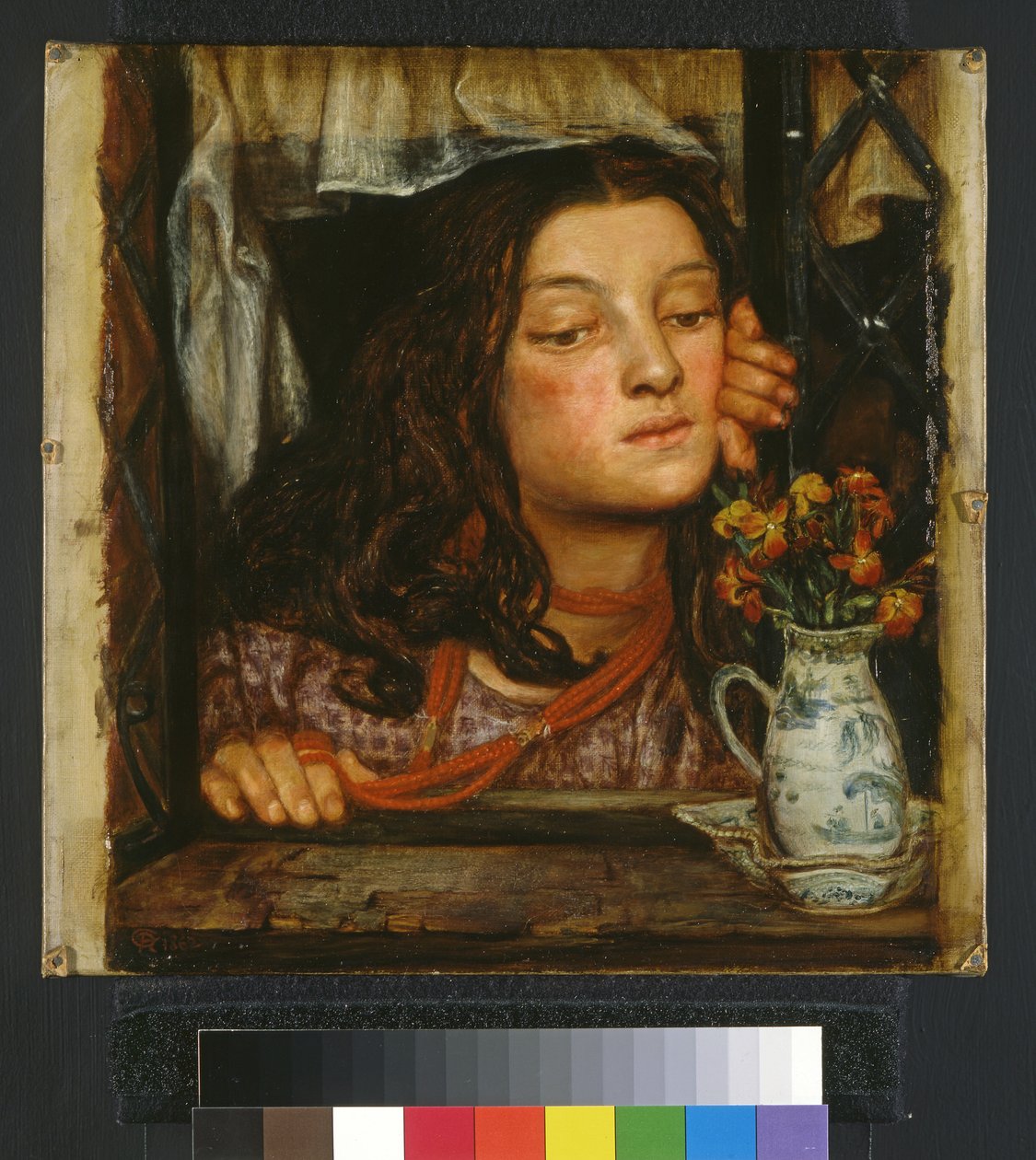 Dívka u mříže, 1862 od Dante Gabriel Charles Rossetti