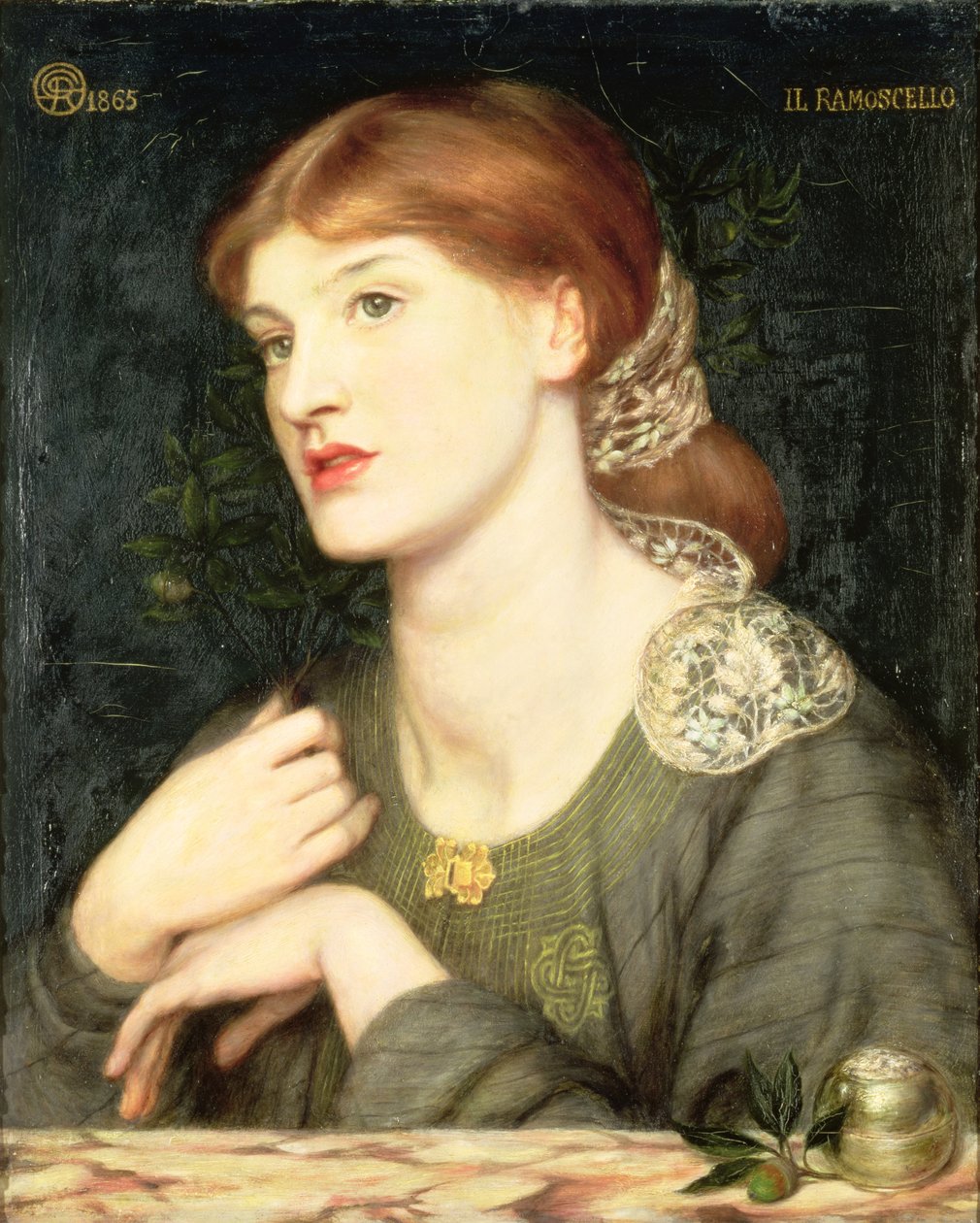 Větvička, 1865 od Dante Gabriel Charles Rossetti