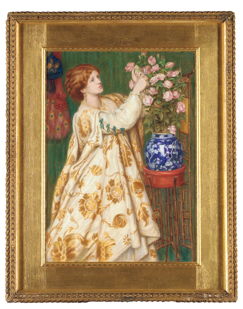 Monna Rosa, 1867 od Dante Gabriel Charles Rossetti