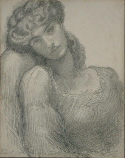 Paní Morrisová (1839-1914) od Dante Gabriel Charles Rossetti