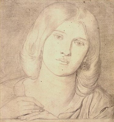 No.1537 slečna Fanny Cornforth, cca 1860 (tužka na papíře) od Dante Gabriel Charles Rossetti