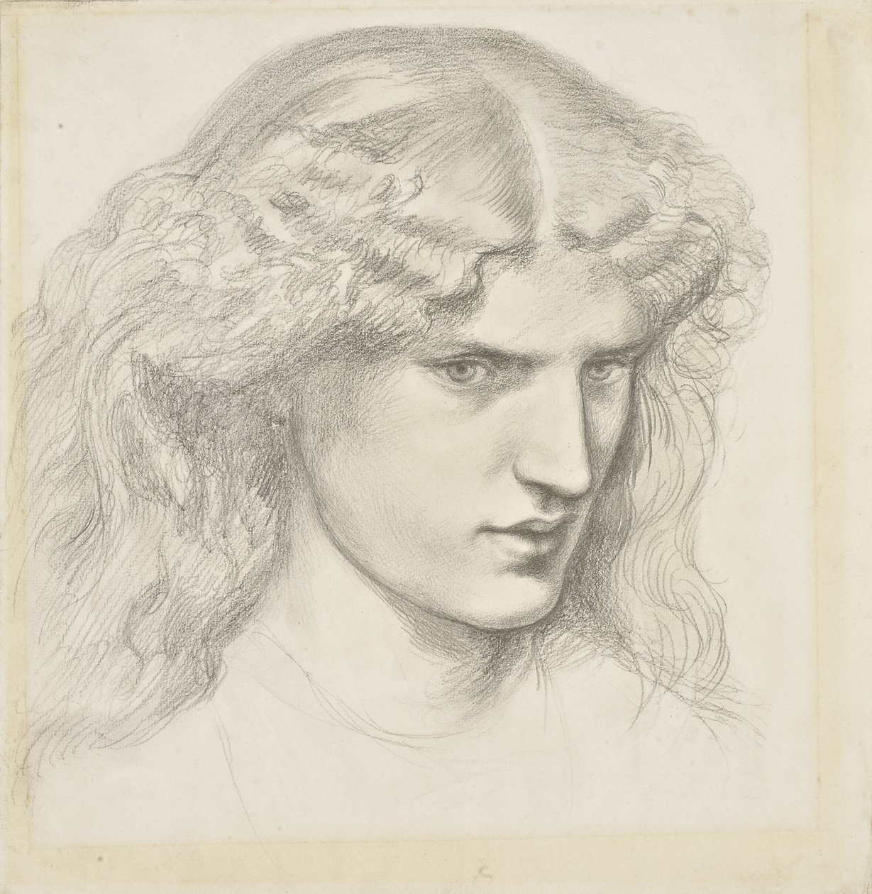 Portrét Annie Miller, 1860 od Dante Gabriel Charles Rossetti