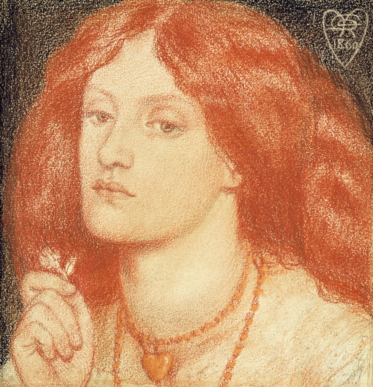 Portrét Elizabeth Siddal (1834-62) od Dante Gabriel Charles Rossetti