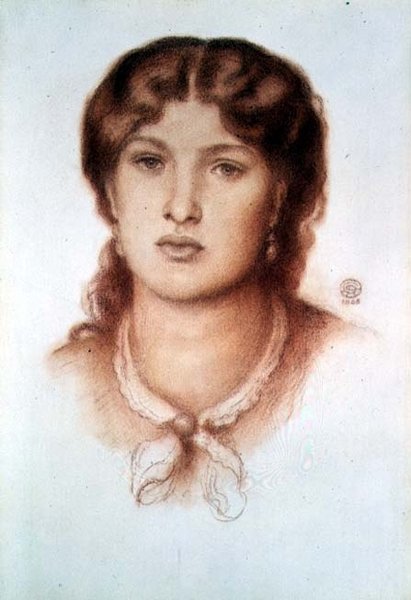 Portrét Fanny Cornforth, 1868 od Dante Gabriel Charles Rossetti