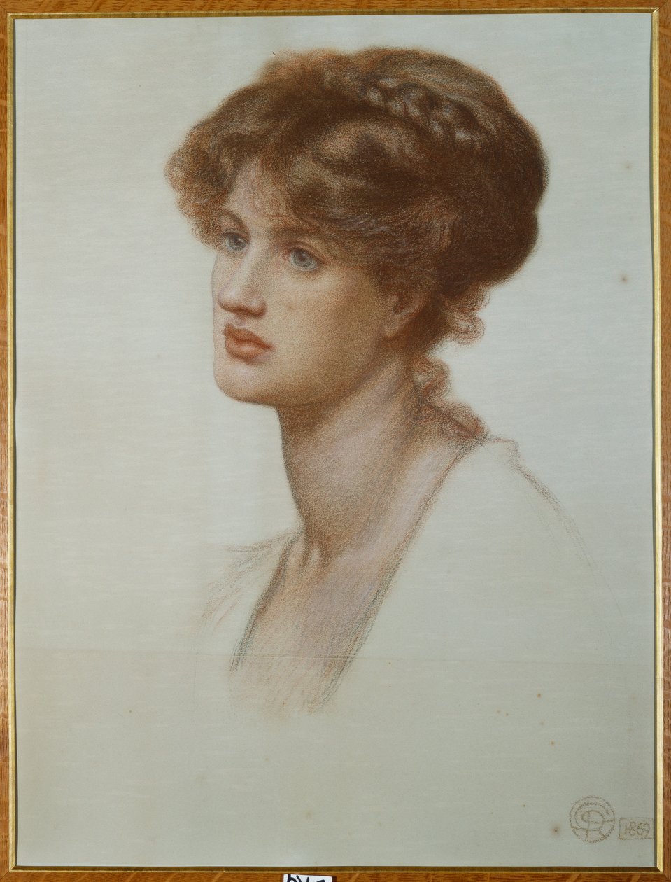 Portrét paní William J. Stillman, délka poprsí, 1869 od Dante Gabriel Charles Rossetti