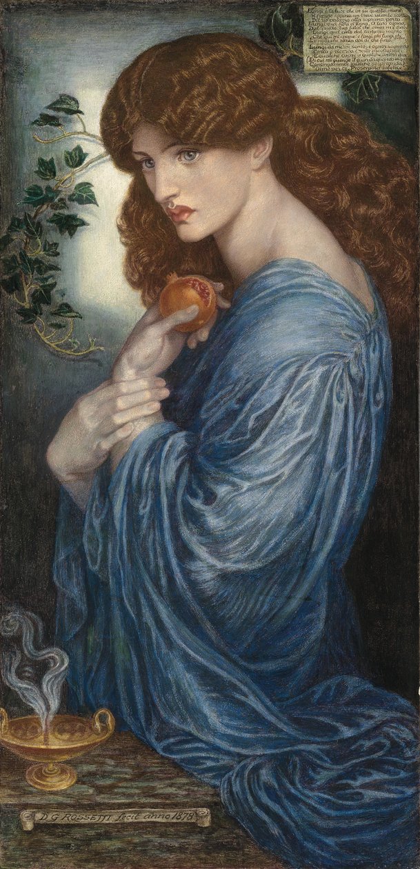 Proserpina od Dante Gabriel Charles Rossetti