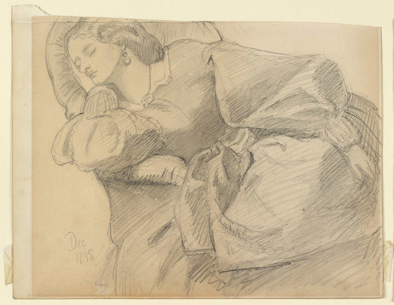 Ruth Herbertová spí od Dante Gabriel Charles Rossetti
