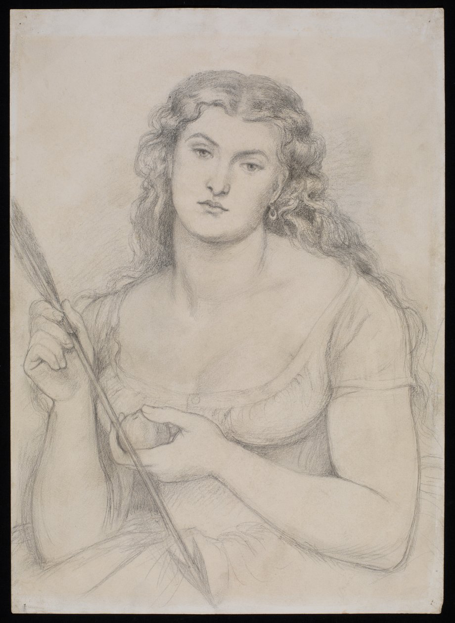 Studie pro "Venus Verticordia", c.1863-64 od Dante Gabriel Charles Rossetti