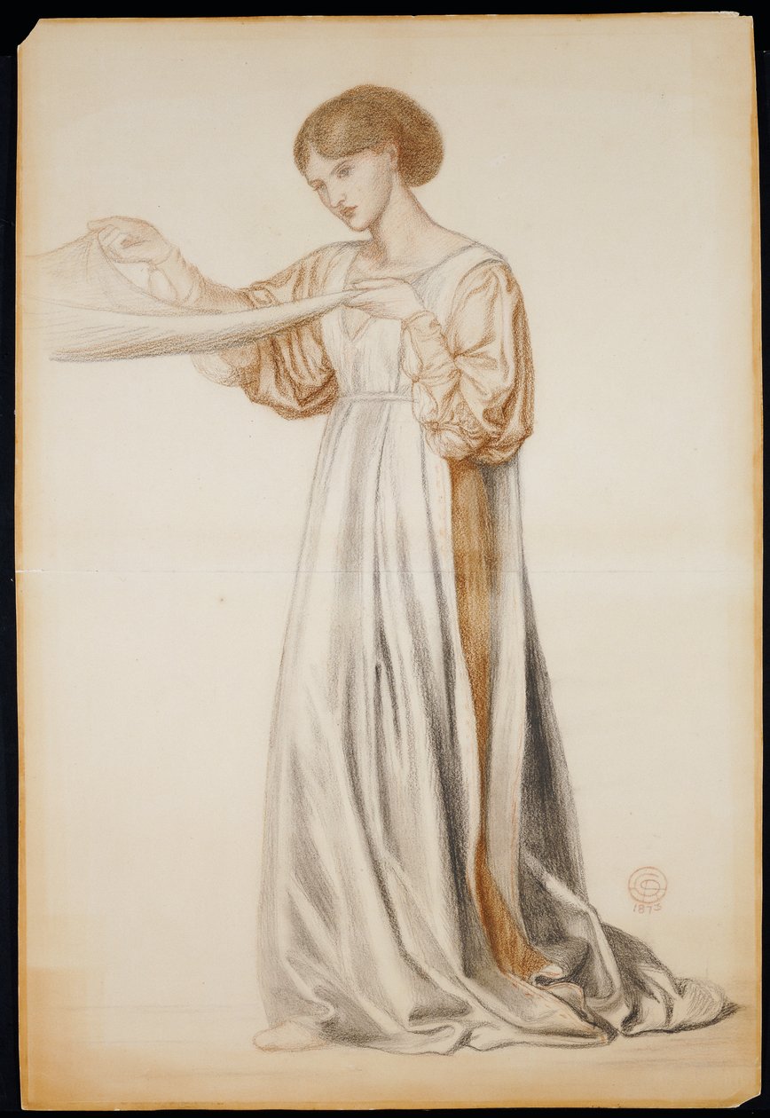 Studie pro nositele v „Danteho snu“, 1873 od Dante Gabriel Charles Rossetti