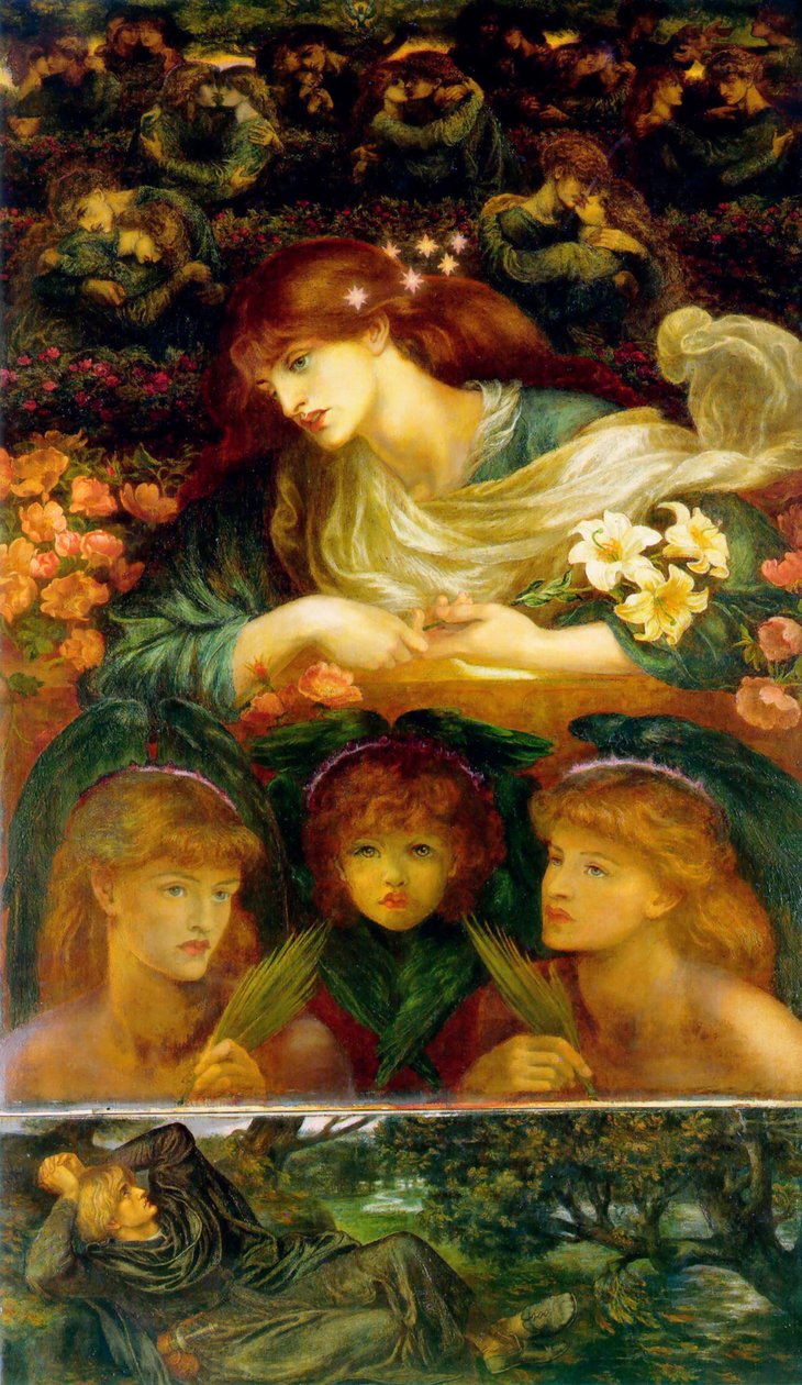 Požehnaný Damozel od Dante Gabriel Charles Rossetti