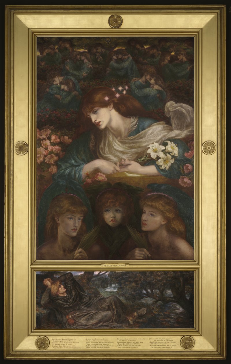 Požehnaný Damozel, 1875-78 od Dante Gabriel Charles Rossetti