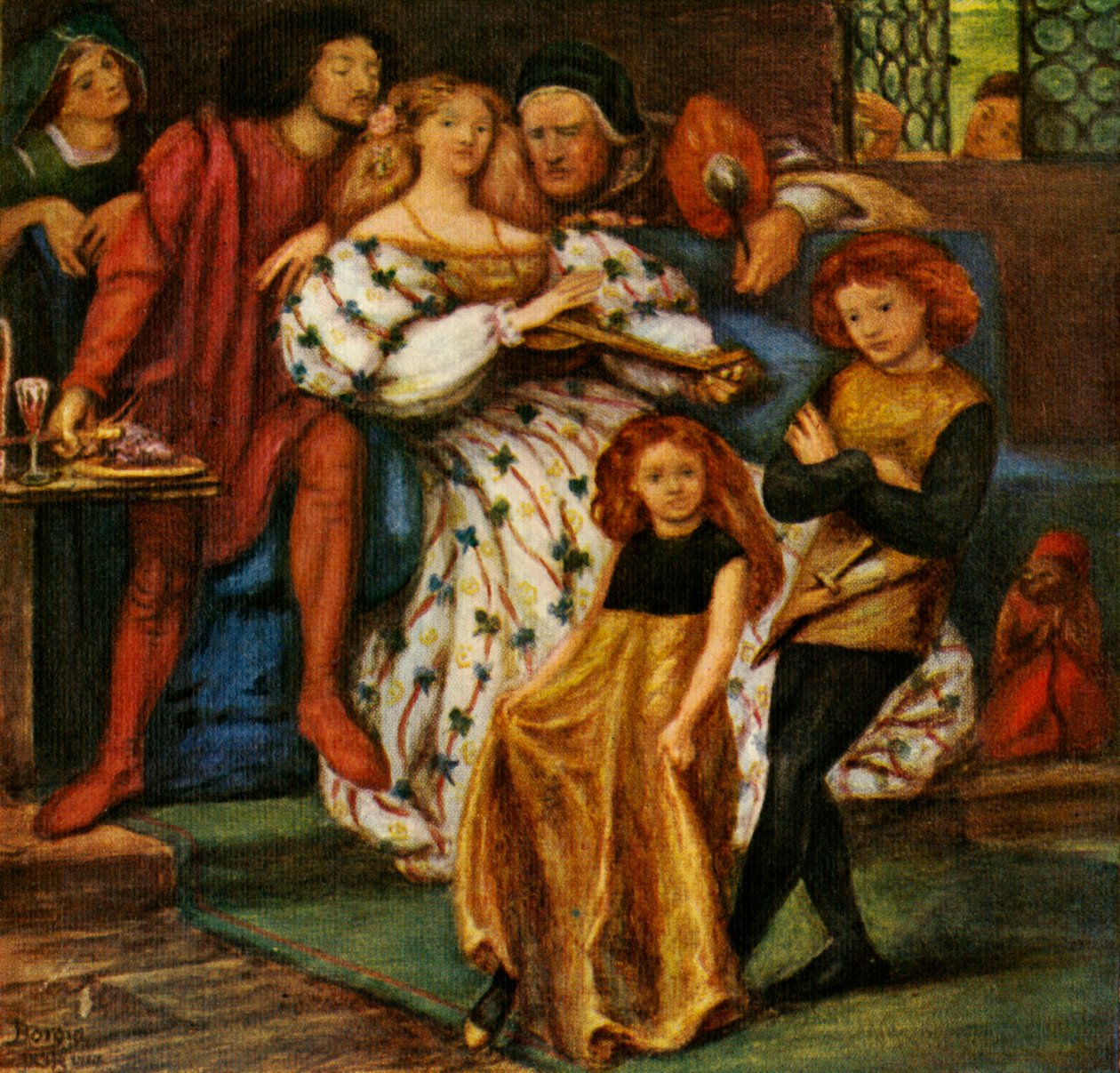 Rodina Borgiů, 1863, c1912 od Dante Gabriel Charles Rossetti