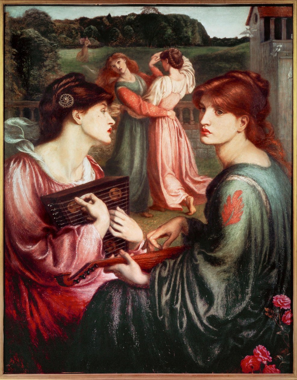 Louka Bower (malba na plátně) od Dante Gabriel Charles Rossetti