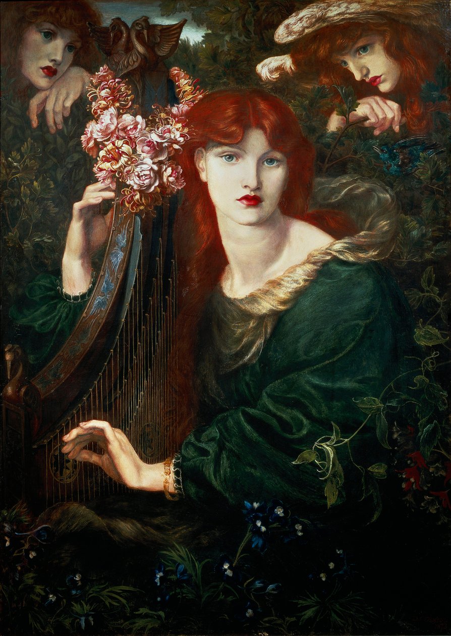 "Ghirlandata", obraz od Dante Gabriel Rossetti od Dante Gabriel Charles Rossetti