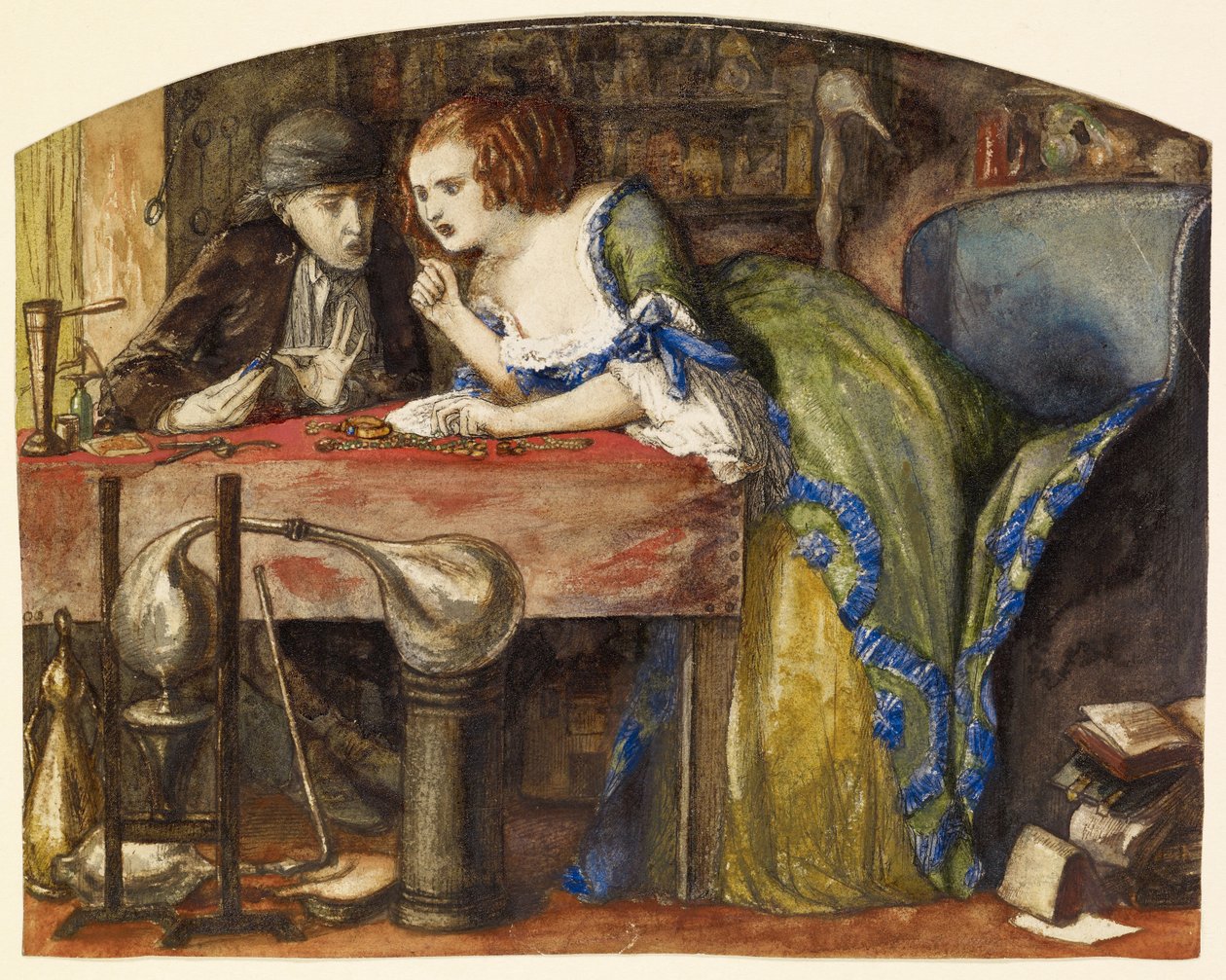 Laboratoř od Dante Gabriel Charles Rossetti