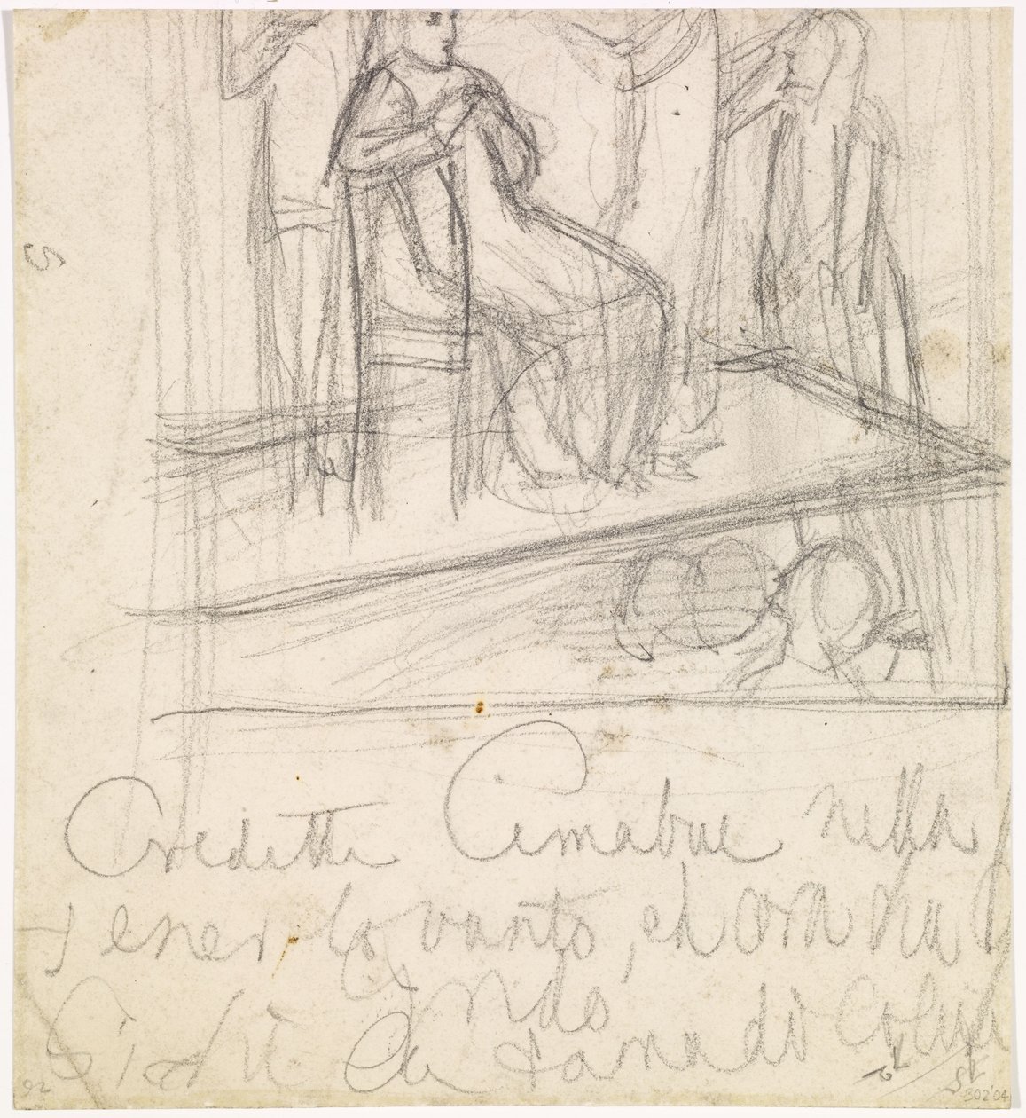 Návrat Tibulla k Delii - Studie k postavě Delie od Dante Gabriel Charles Rossetti