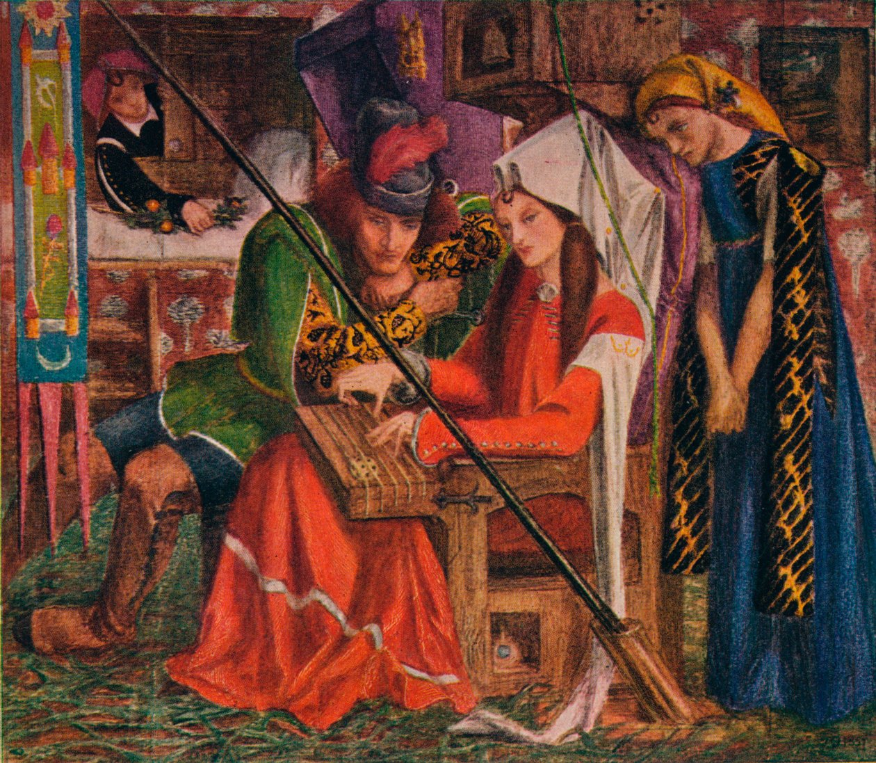 Nápěv sedmi věží, 1857 od Dante Gabriel Charles Rossetti