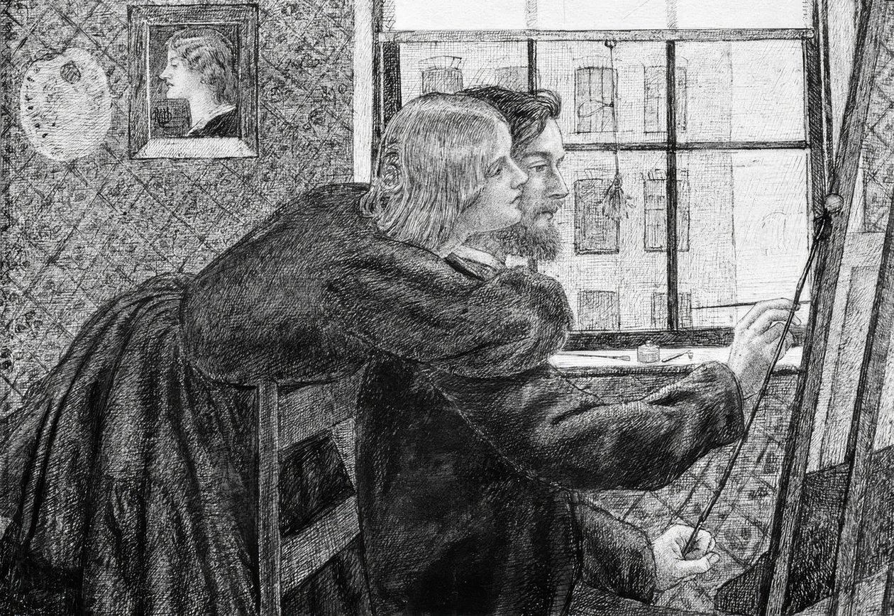 Fanny Cornforth a G.P.Boyce od Dante Gabriel Charles Rossetti