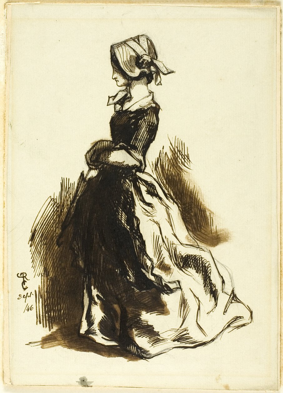 Celovečerní portrét ženy od Dante Gabriel Rossetti