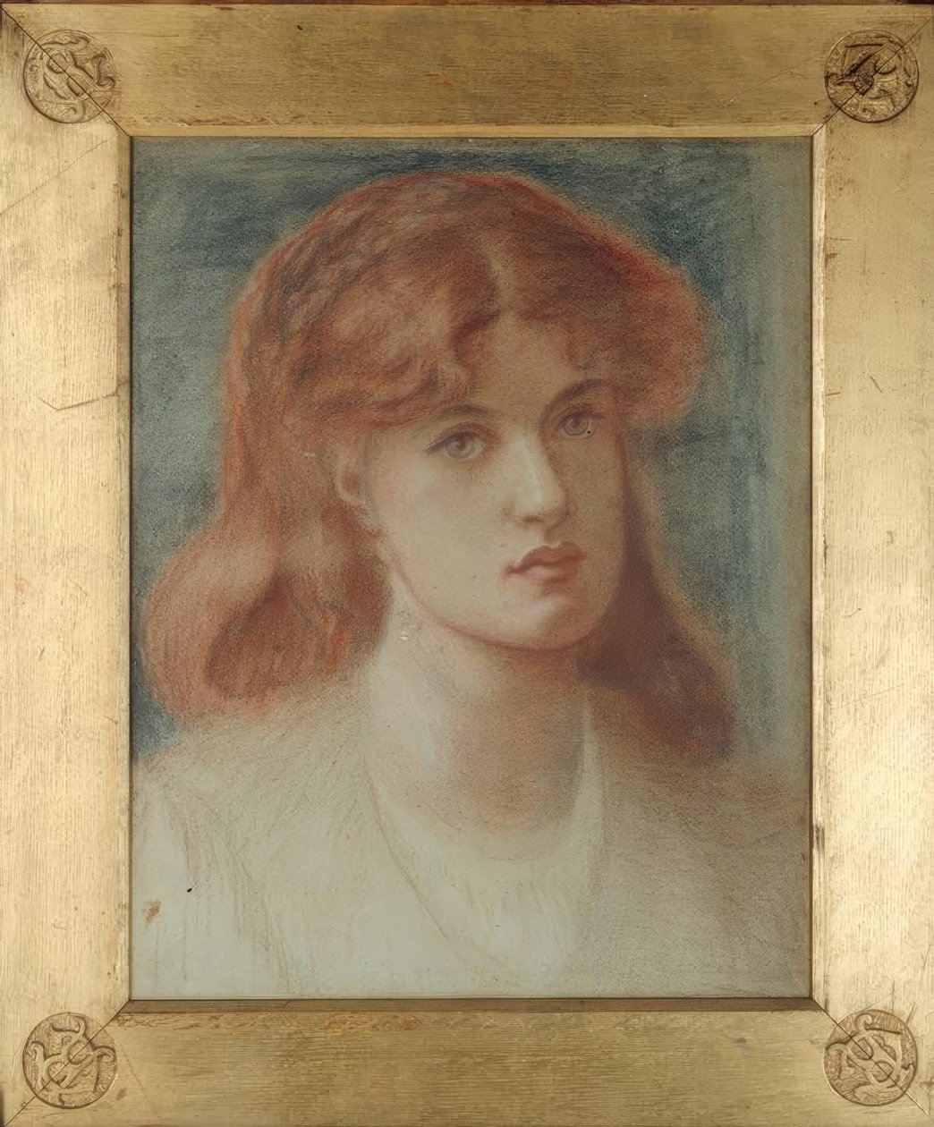 Hlava dívky od Dante Gabriel Charles Rossetti