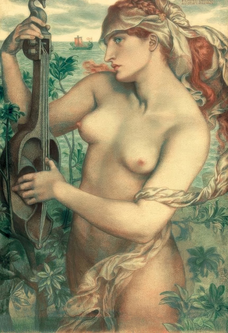 Ligeia Siren od Dante Gabriel Charles Rossetti