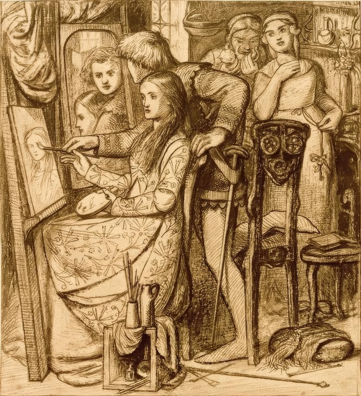 Zrcadlo lásky od Dante Gabriel Charles Rossetti